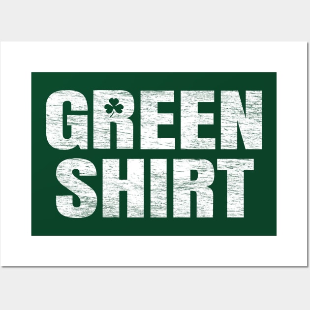 Green Shirt Wages Wall Art by ilrokery